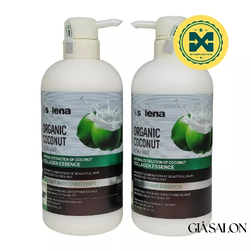Cặp Dầu Gội Xả Selena kendy Hương Dừa 800ml