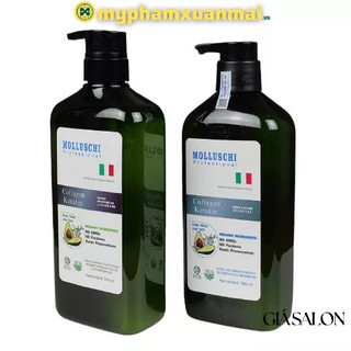 Bộ Dầu Gội Xả Molluschi Avocado siêu mượt 760ml