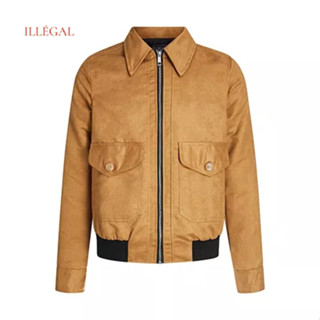 ILLÉGAL Áo Khoác Da Lộn Túi Đắp - FAUX SUEDE PATCH POCKET BOMBER