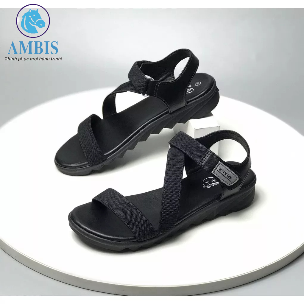 Dép quai hậu học sinh quai đan chéo đế bằng DTW011288