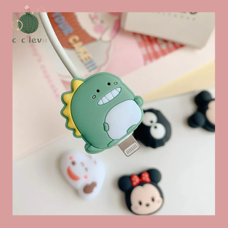 Vỏ bảo vệ cáp dữ liệu Bánh mì dễ thương Đám mây Quái vật nhỏ Phim hoạt hình-CE