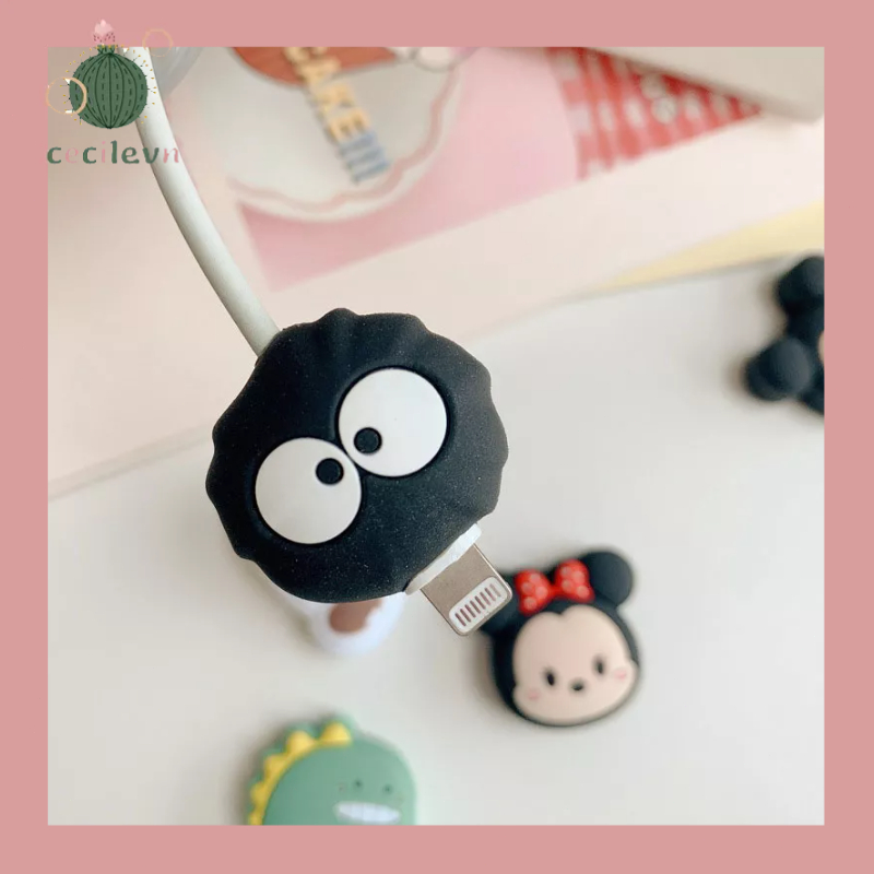 Vỏ bảo vệ cáp dữ liệu Bánh mì dễ thương Đám mây Quái vật nhỏ Phim hoạt hình-CE