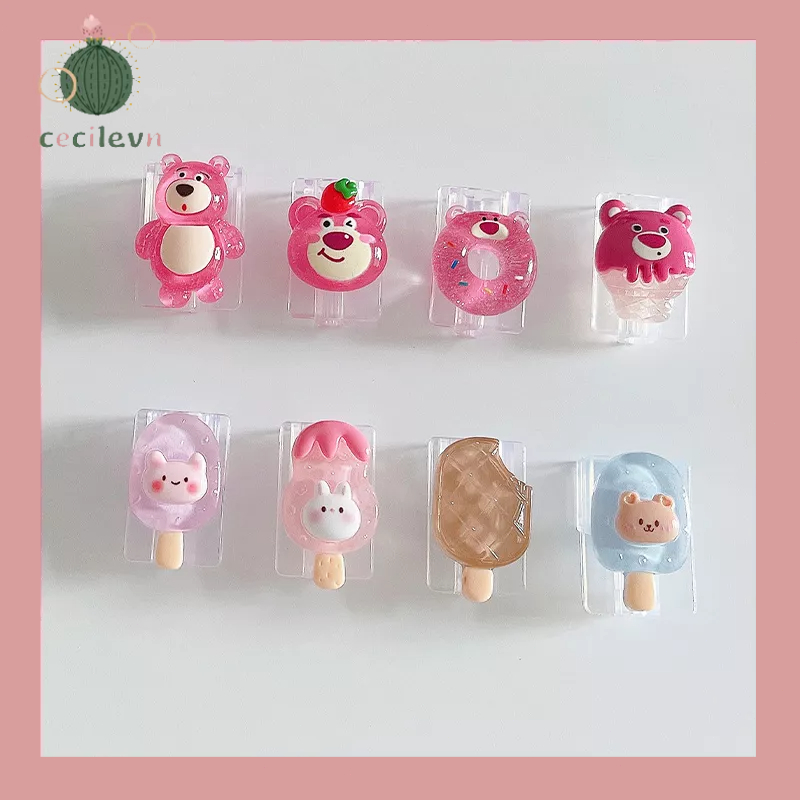 Phụ Kiện Bảo Vệ Đầu Dây Cáp Sạc USB Chống Gãy Hình Hoạt Hình Dễ Thương-CE