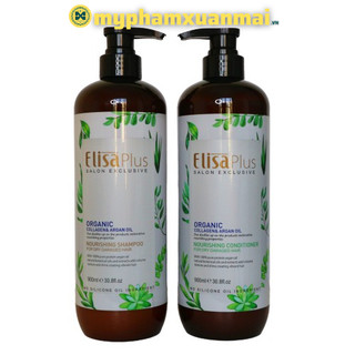 Cặp Gội xả Elisaplus Organic 900ml