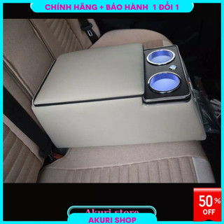 Hộp tỳ tay ô tô vừa mọi loại xe,Giá đựng cốc ghế sau , có đèn led sang trọng và ngăn đựng VM399A
