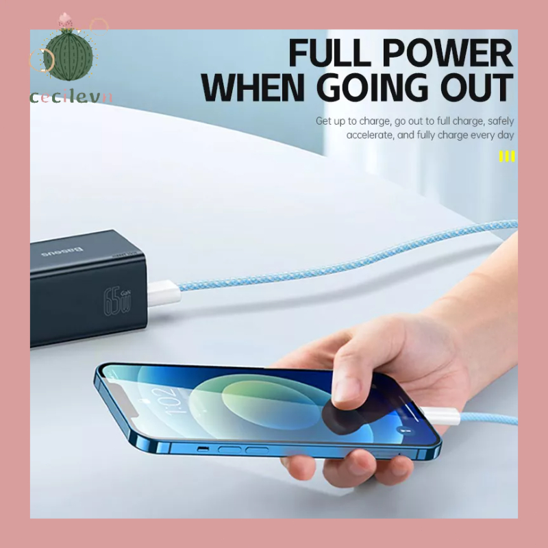 Dây Cáp Sạc Nhanh USB Type-C 20W Chuyên Dụng Cho IP 13/12/11/X/8 -CE