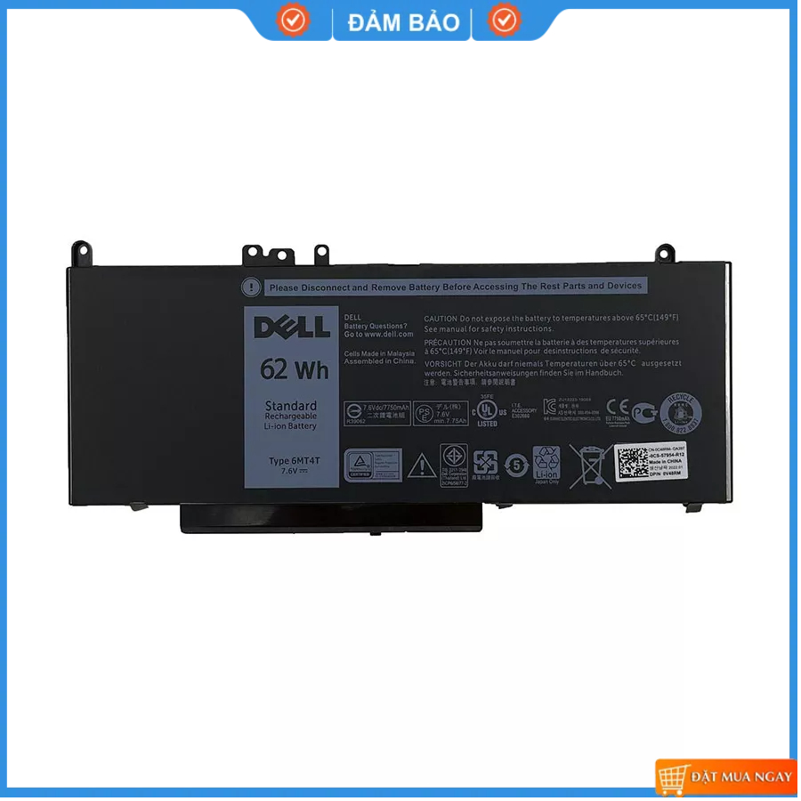 Pin Zin Dell Latitude E5570 E5250 E5270 E5470 JY8D6 954DF RYXH G5M10 6MT4T WJ5R2 New 100%