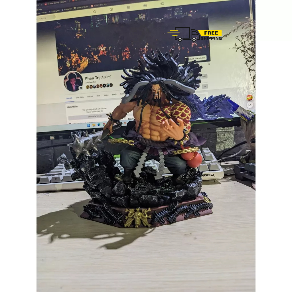 Mô hình One Piece Tứ Hoàng Kaido 18cm