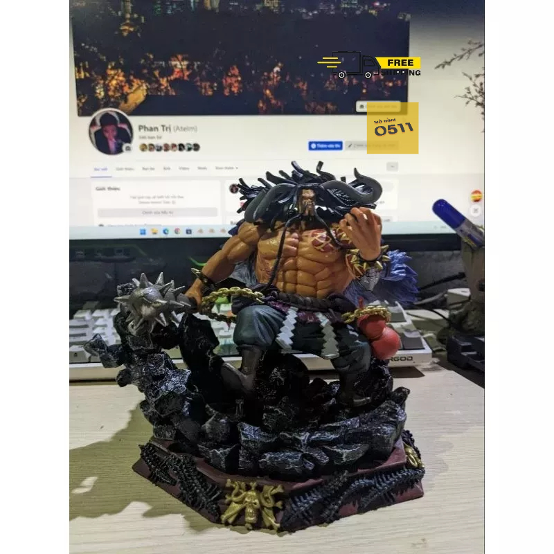 Mô hình One Piece Tứ Hoàng Kaido 18cm