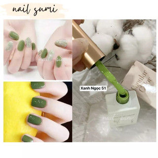 Sơn gel màu xanh bơ, màu xanh ngọc