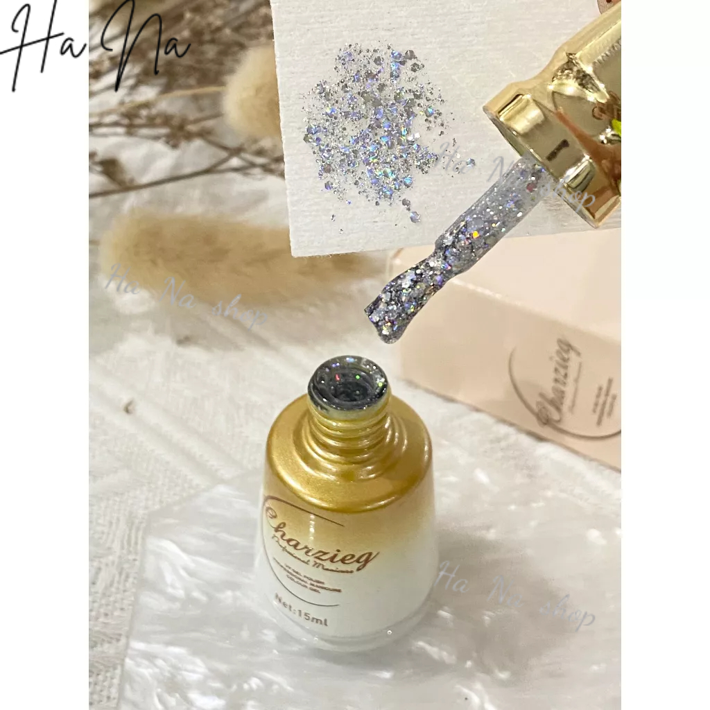 Sợ gel nhũ hạt to chai nắp nhọn