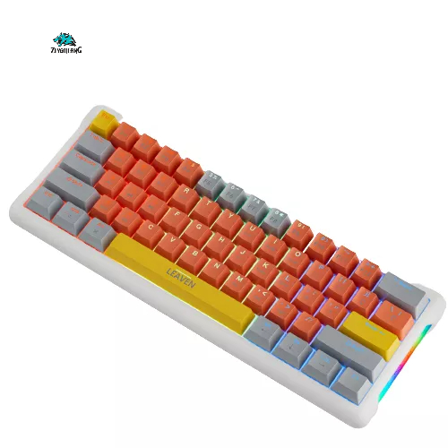 Bàn phím cơ có dây ATAS K610 Layout 61% - Red swtich - LED Rainbow 9 chế độ - Có Hotswap