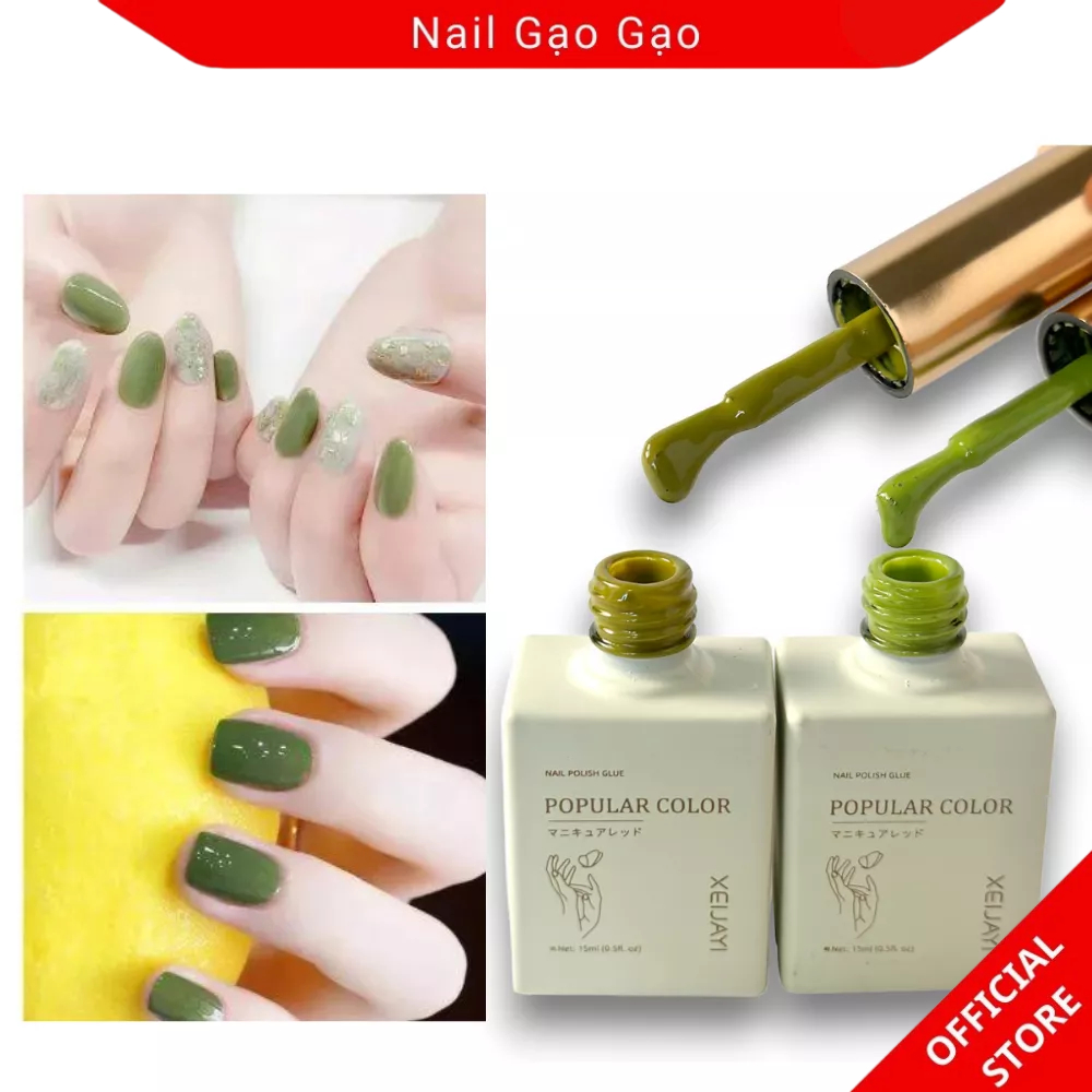 Sơn gel màu xanh bơ, sơn móng tay