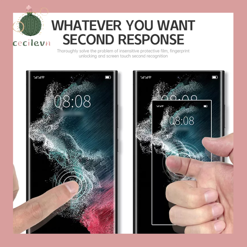 Miếng Dán Màng Hydrogel Bảo Vệ Toàn Diện Cho Samsung Galaxy S20 S21 S22 S23 Ultra 5G Note 10 Plus Note 20 Ultra-CE