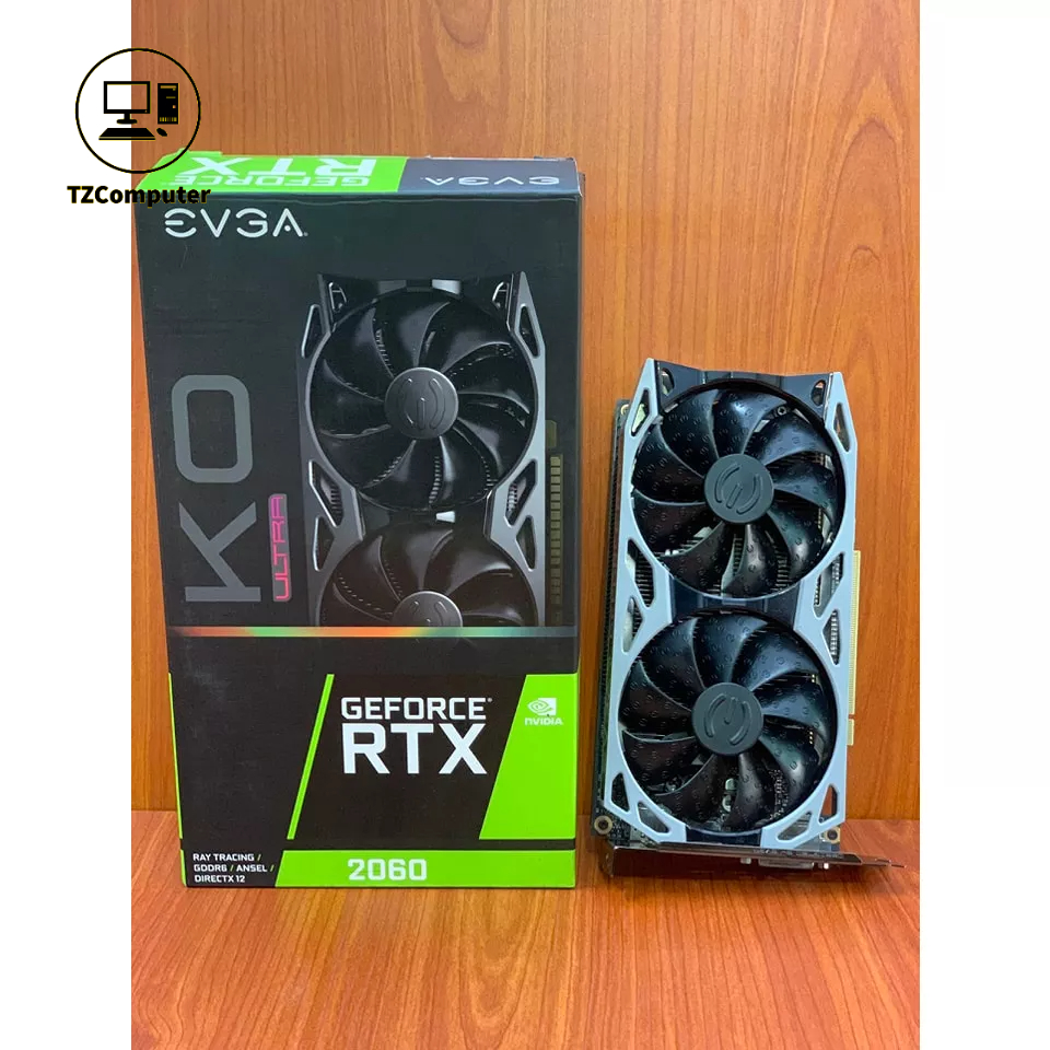 Card màn hình VGA EVGA RTX 2060 6GB 2 Fan Cũ Đã Qua Sử Dụng