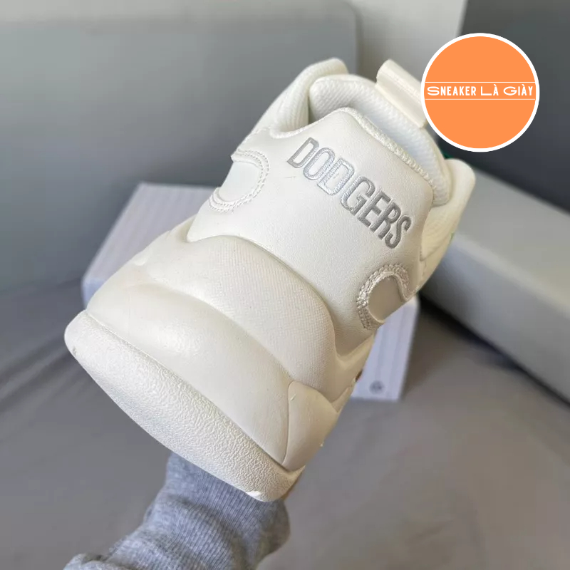 Giày MLB BigBall Chunky A Gradient Classic Monogram LA Dodgers - FULLBOX | Monogram LA Xanh Lá