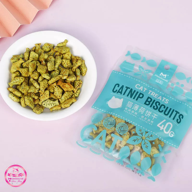 Bánh Thưởng Catnip Cỏ Bạc Hà Dành Cho Mèo - 40G