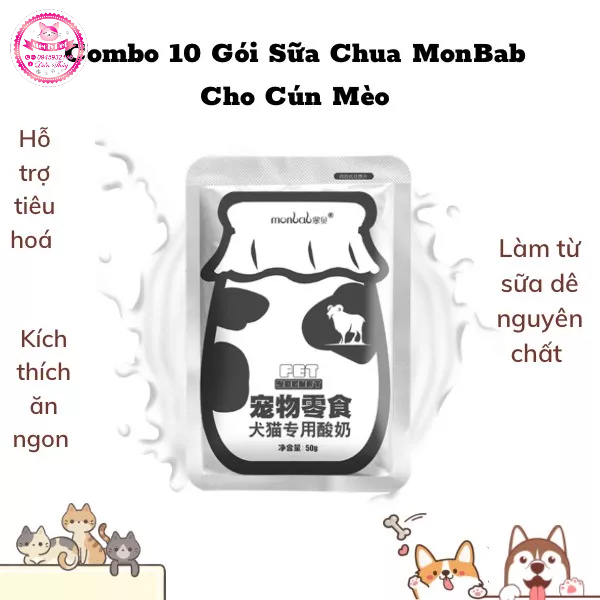 Combo 10 Gói Sữa Chua Dành Cho Cún Mèo