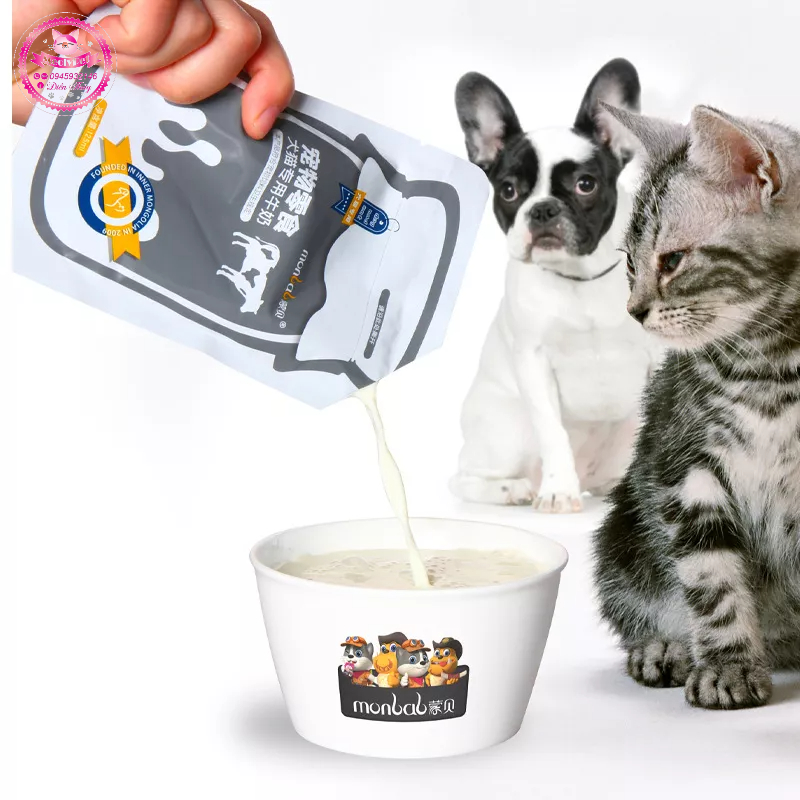 Sữa Tươi Monbab Không Chứa Lactose Dành Cho Chó Mèo Trên 3 Tháng Tuổi Bổ Sung Canxi Dinh Dưỡng - 125ML