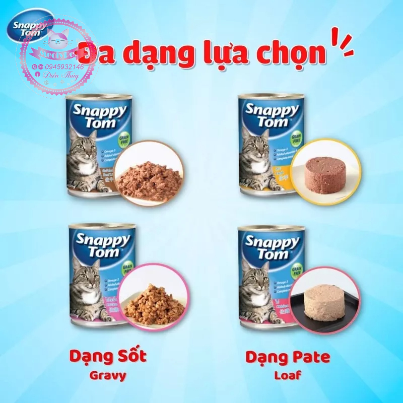Pate Mèo Snappy Tom - 400G