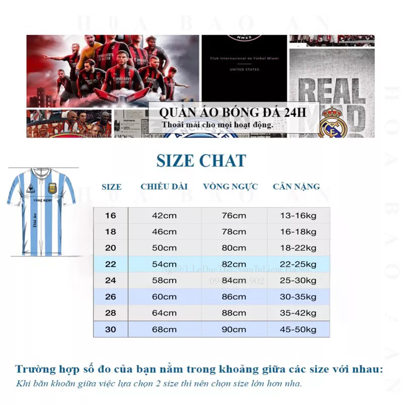 Quần Áo Bóng Đá Trẻ Em, Áo Đá Banh Trẻ Em In Sẵn Tên Số Cầu Thủ Như Hình