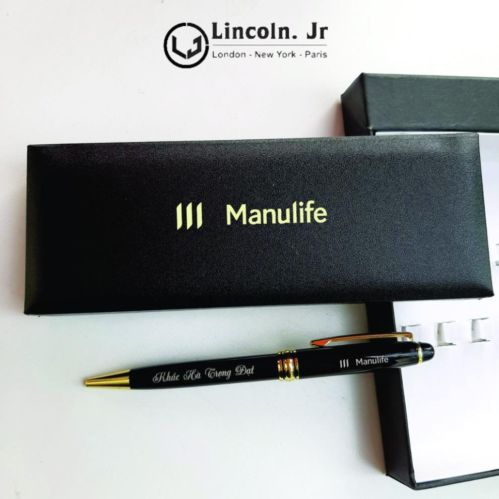 Bút ký khắc tên kèm hộp sang trọng, Quà tặng ý nghĩa ,  Hato Offical