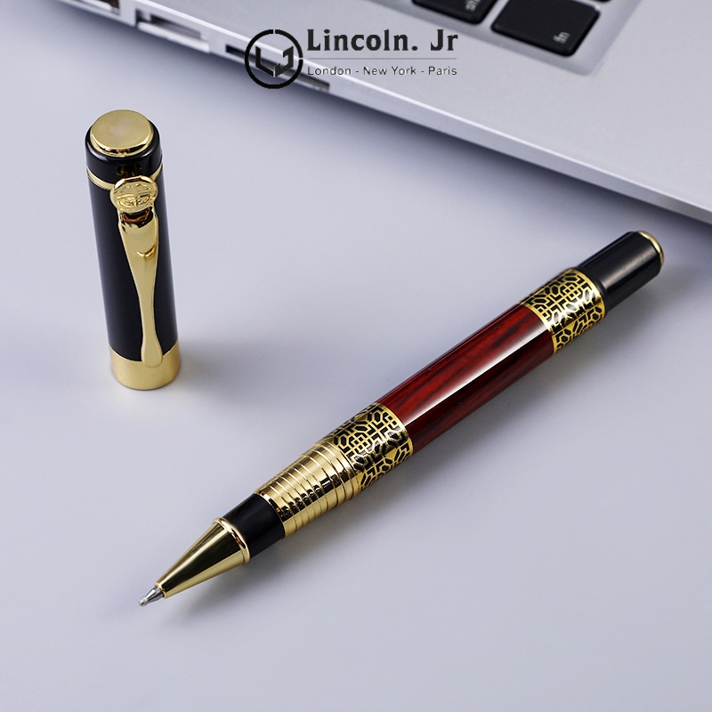 Bút ký Doanh nhân Lincoln Jr 007, vân gỗ Quý tộc, quà tặng dành cho Doanh nhân