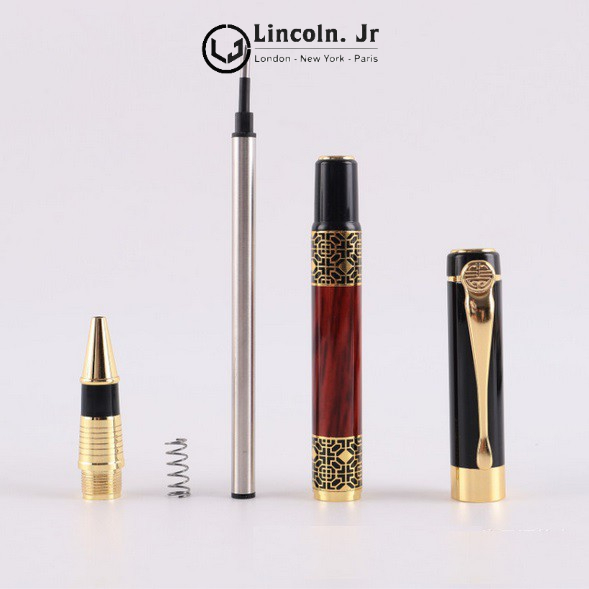 Bút ký Doanh nhân Lincoln Jr 007, vân gỗ Quý tộc, quà tặng dành cho Doanh nhân