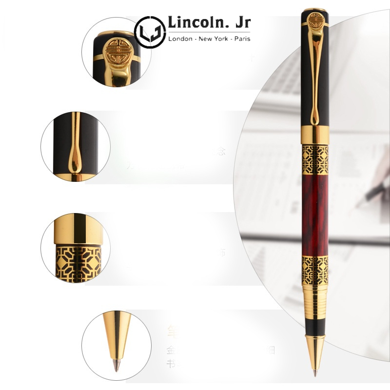 Bút ký Doanh nhân Lincoln Jr 007, vân gỗ Quý tộc, quà tặng dành cho Doanh nhân