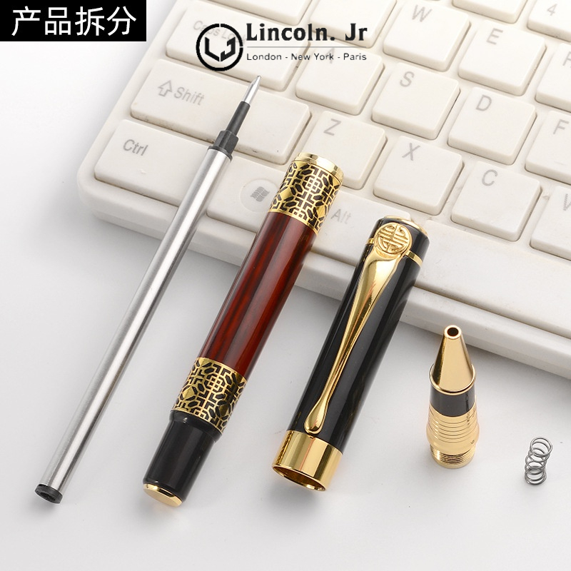 Bút ký Doanh nhân Lincoln Jr 007, vân gỗ Quý tộc, quà tặng dành cho Doanh nhân