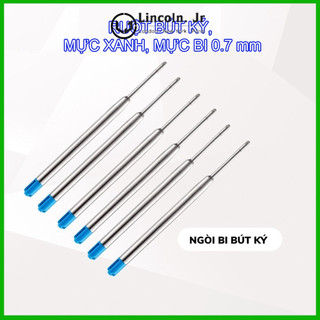 Ruột bút bi kiểu xoay - mực màu xanh- ngòi 0.7mm