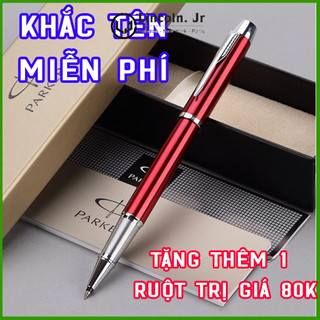 [TẶNG KÈM RUỘT BÚT] Bút ký Parker IM Red cài trắng - Ngòi dạ bi 0.5 mm, mực mịn, đều ở mọi góc nghiêng