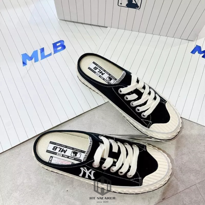 Giày MLB Mule Origin Newyork Yankees | Giày Mule Đạp Gót Thời Trang MLB