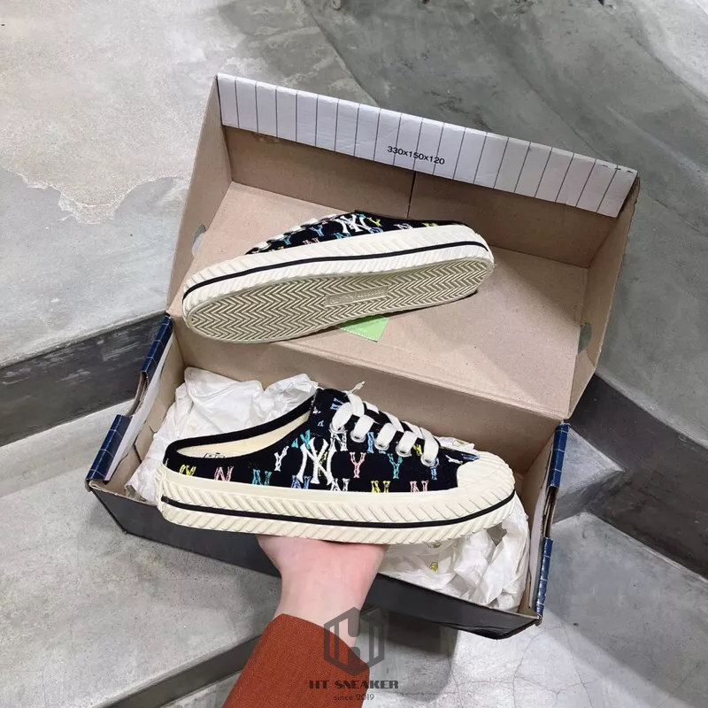 Giày MLB Mule Origin Newyork Yankees | Giày Mule Đạp Gót Thời Trang MLB