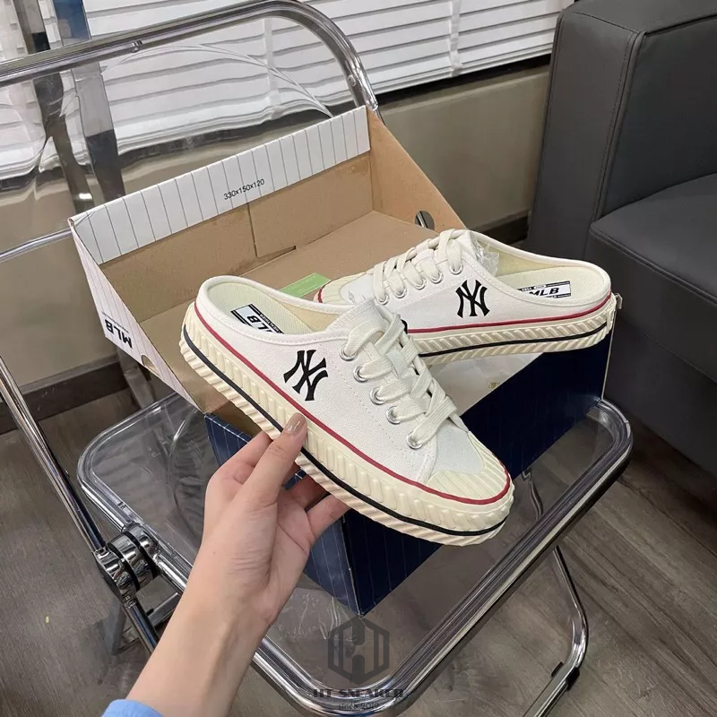 Giày MLB Mule Origin Newyork Yankees | Giày Mule Đạp Gót Thời Trang MLB