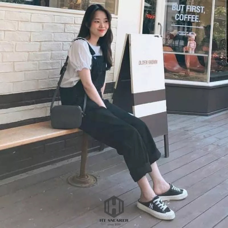 Giày MLB Mule Origin Newyork Yankees | Giày Mule Đạp Gót Thời Trang MLB