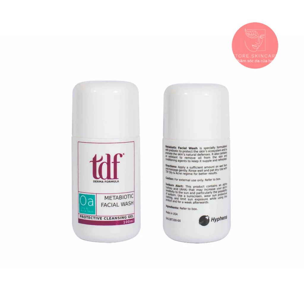 Sữa rữa mặt TDF METABIOTIC FACIAL WASH bổ sung vi sinh, chống bùng phát mụn 100ml
