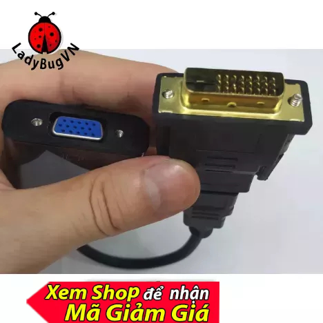 Dây dvi 24+1 ra vga dvi ra vga adapter dvi sang vga dây chuyển dvi vga, dây dvi ra vga, dây cáp dvi vga 1080p full hd