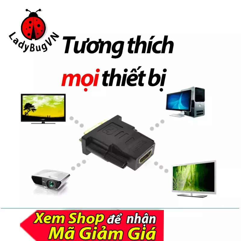 Đầu chuyển dvi 24+1 ra hdmi đầu chuyển dvi hdmi cáp dvi sang hdmi dvi to hdmi dây chuyển dvi hdmi full hd 1080