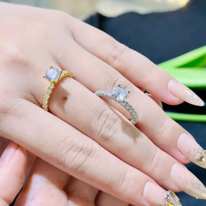 Nhẫn nữ hột cao full xoàn siêu sáng Kami