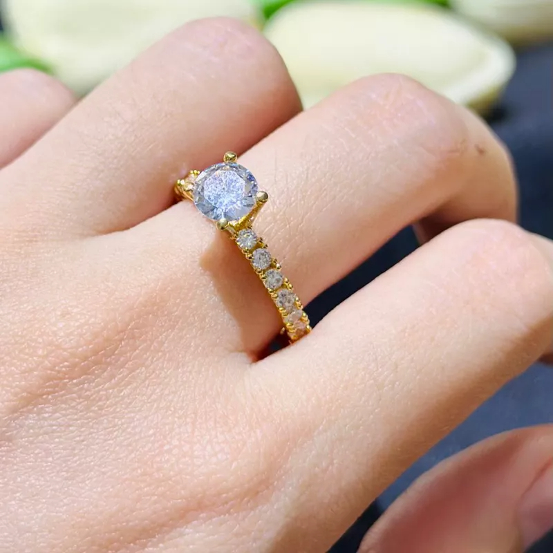 Nhẫn nữ hột cao full xoàn siêu sáng Kami