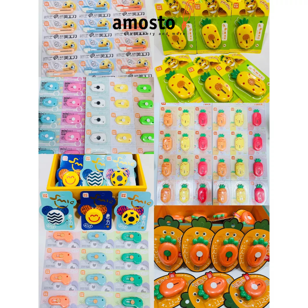 Tổng Hợp Dao Rọc Giấy Mini/ Dao rọc Unbox Loại Tốt CH ShiF Nhỏ Gọn Nhiều Mẫu Mã