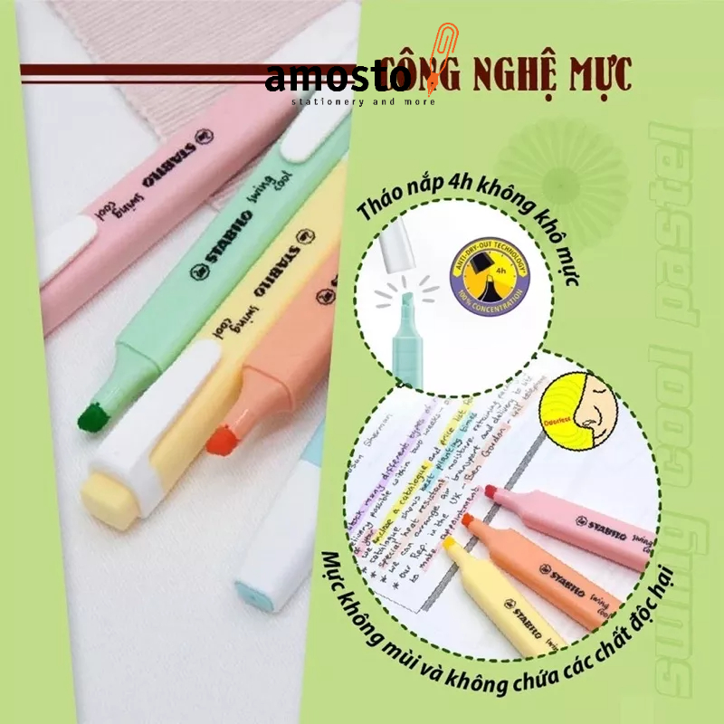 Bút Dạ Quang Chính Hãng Stabilo Swing Cool