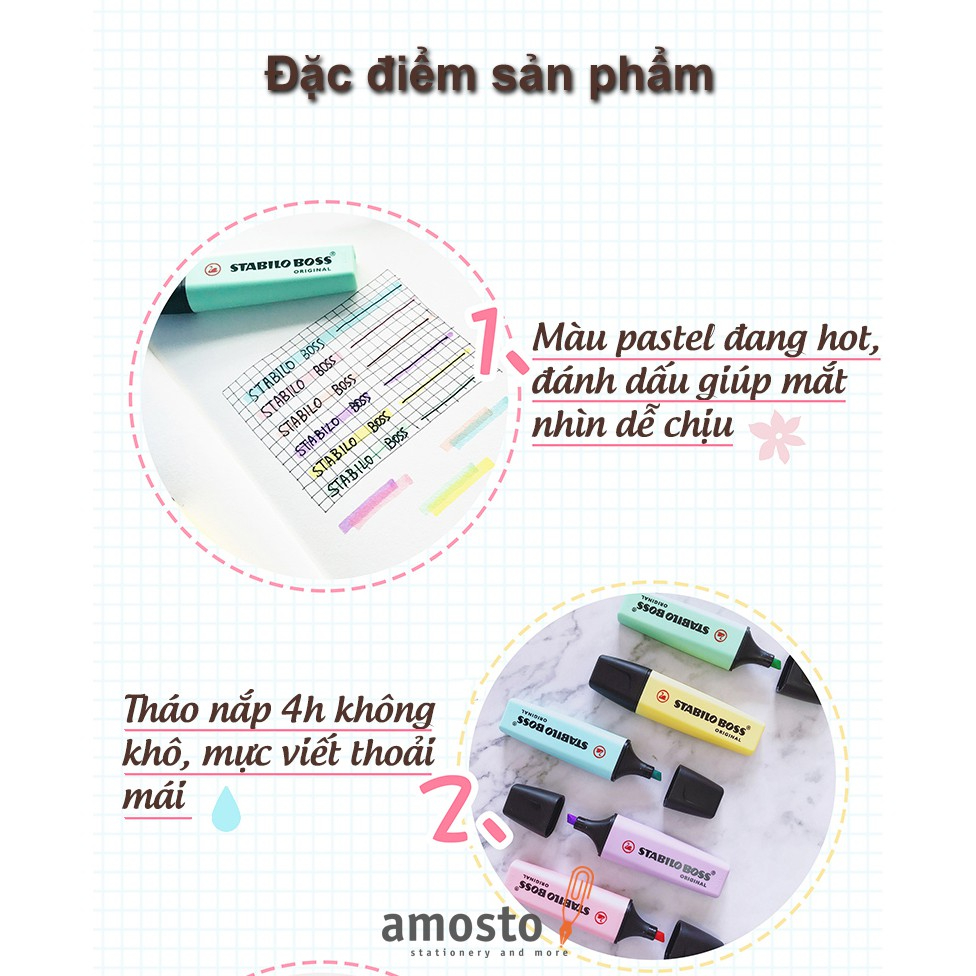 Bút Dạ Quang Stabilo Boss Original Chính Hãng