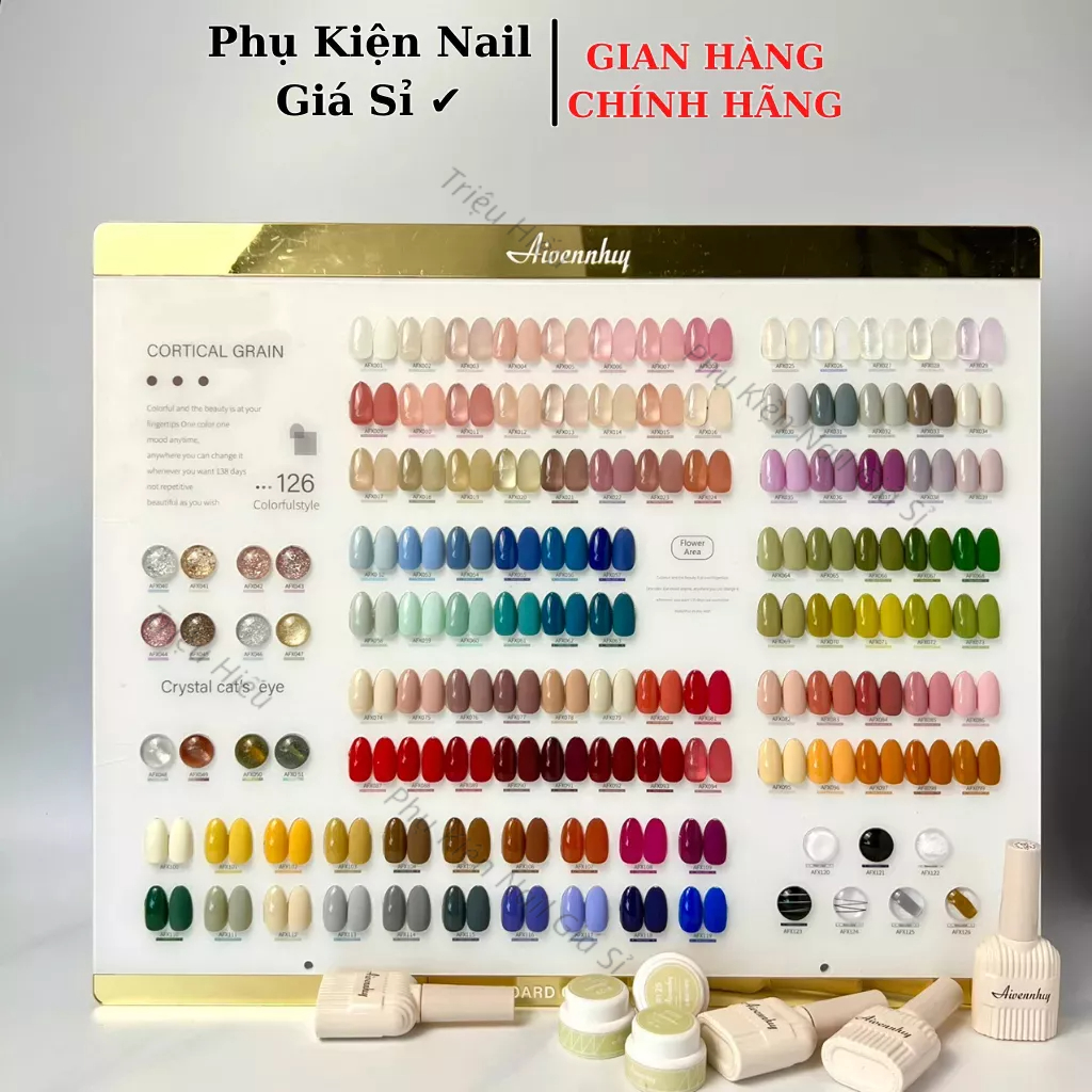 Set sơn gel 126 màu Aivennhuy  chính hãng - Bộ sơn gel 126 tone màu hàn quốc rất đẹp
