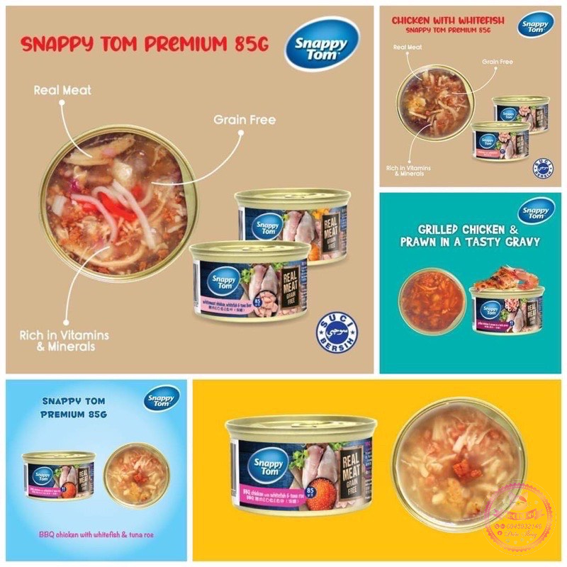 Pate Snappy Tom Premium lon 85gram thơm ngon dành cho mèo