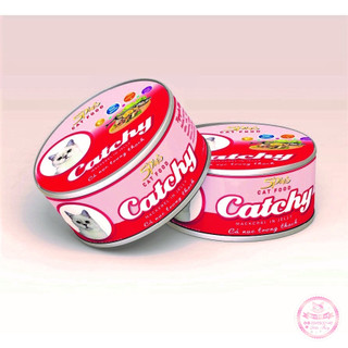 [Xả kho cận date 5/2025] Pate mèo Catchy 5Plus dạng lon 170gram