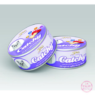 [Xả kho cận date 5/2025] Pate mèo Catchy 5Plus dạng lon 170gram