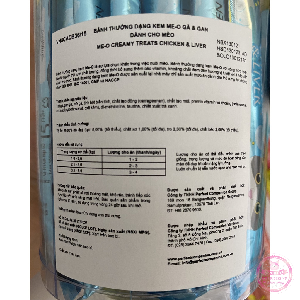 Súp thưởng ME-O CREAMY TREATS dành cho mèo