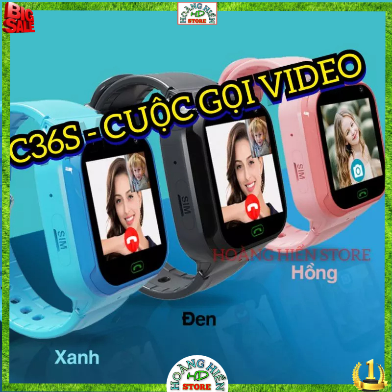 ĐỒNG HỒ THÔNG MINH ĐỊNH VỊ TRẺ EM C36S | GỌI VIDEO 4G | SẠC NAM CHÂM CHỐNG NƯỚC
